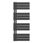 1200x500 - 593 Watt Handdoekradiator Links Aansluiting/Comb - Zwart