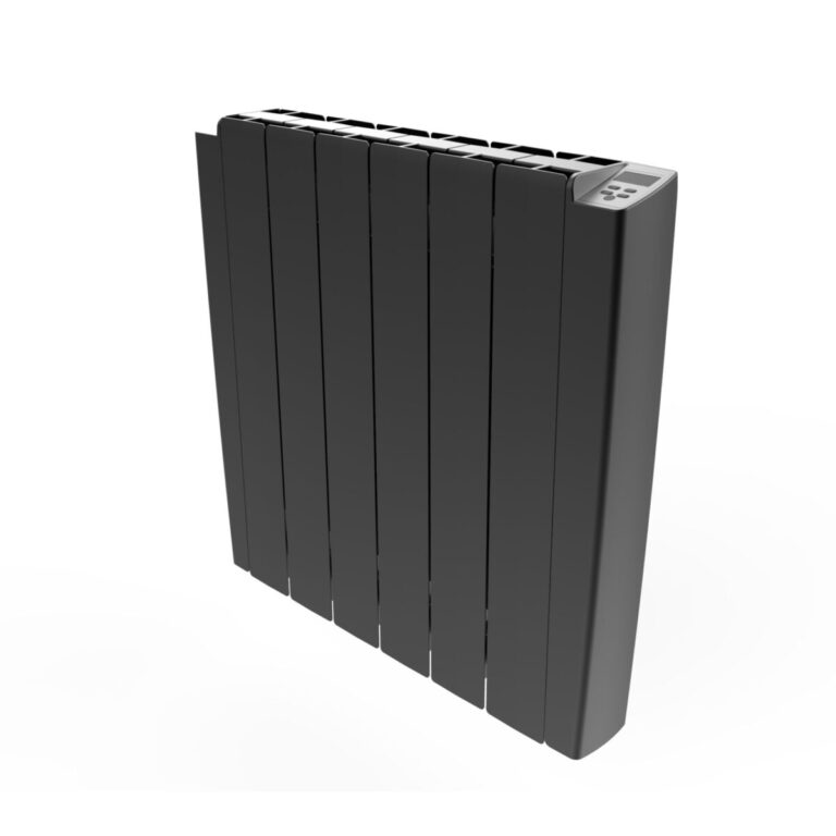 58 x 108 CM - 2000W ELECTRISCHE RADIATOR MUUR ALIMINIUM MET STEKKER EN AFSTANDSBEDIENING ANTRACIETGRIJS