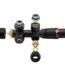 Thermostatische aansluitset zwart haaks
