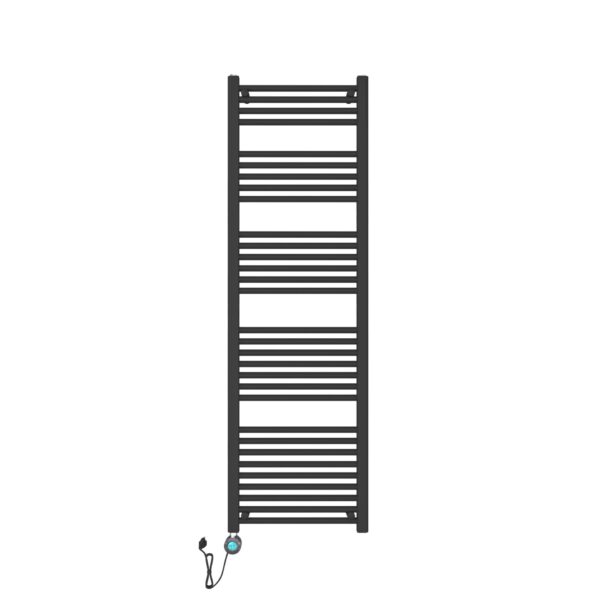 Handdoekradiator Electrisch Op 220v Mat Zwart 180x55 cm - 900W