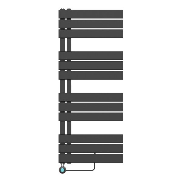 Handdoekradiator Elektrische Links Aansluiting/Comb - Zwart 120x50 cm - 593W