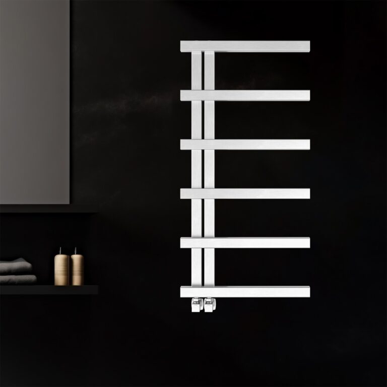 100x50 cm Mila Geborsteld Mat Inox RVS Designradiator