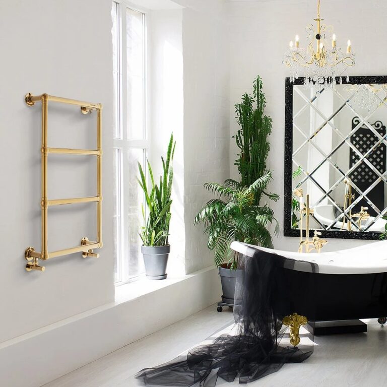 Bianca Glanzend Brass Gold Designradiator