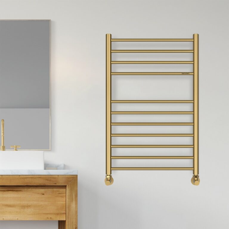 Bluebell Geborsteld Brass Gold Designradiator