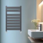 Lara Getextureerd Koolstofstaal Antraciet Designradiator