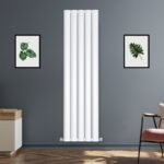 Lilac Verticale Witte Aluminium Radiator