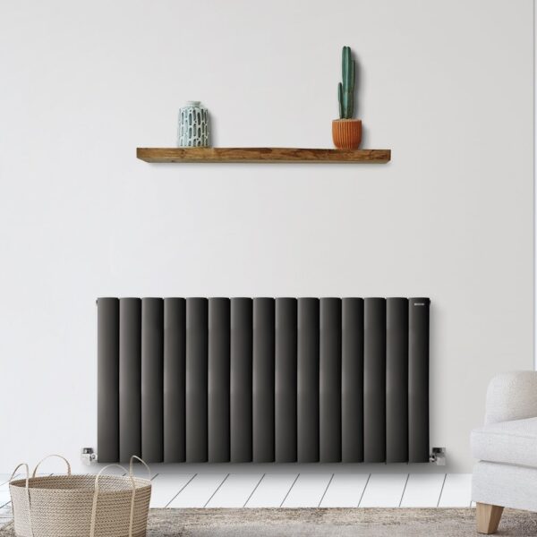 Lilac Paneel Antraciet Aluminium Radiator