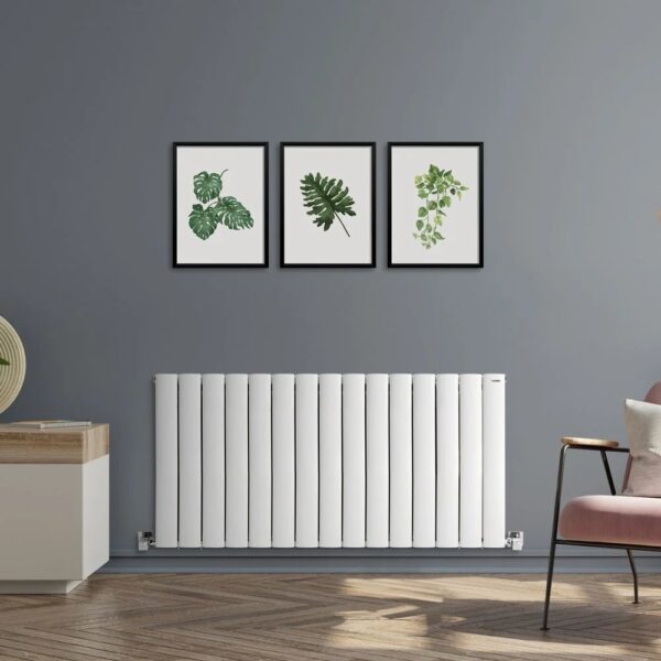 Lilac Paneel Witte Aluminium Radiator