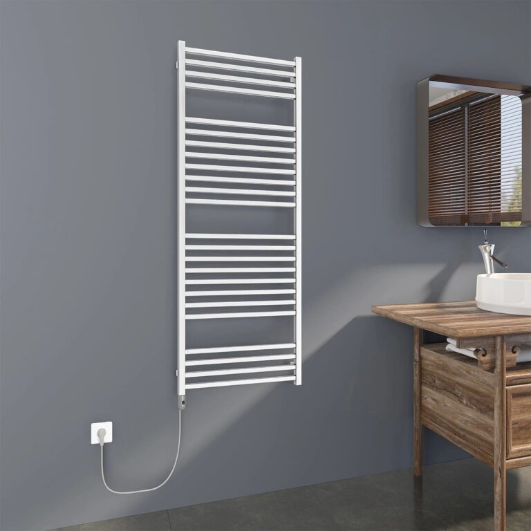 151x50 cm 500W RVS Elektrische Designradiator Glanzend Safran