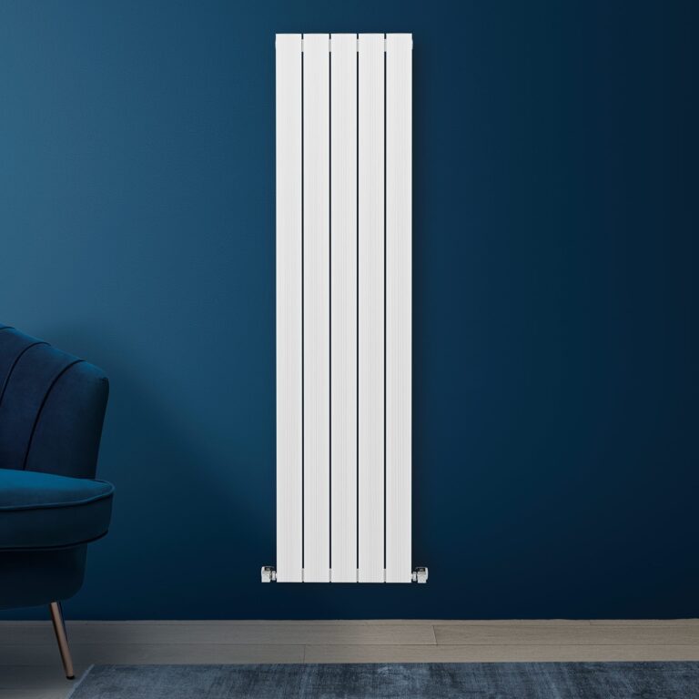 180x37 cm Mimosa Verticale Witte Aluminium Radiator Standaard Aansluiting