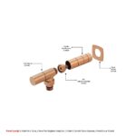 Onix Hoek Glanzend Brons Ventiel Pakket