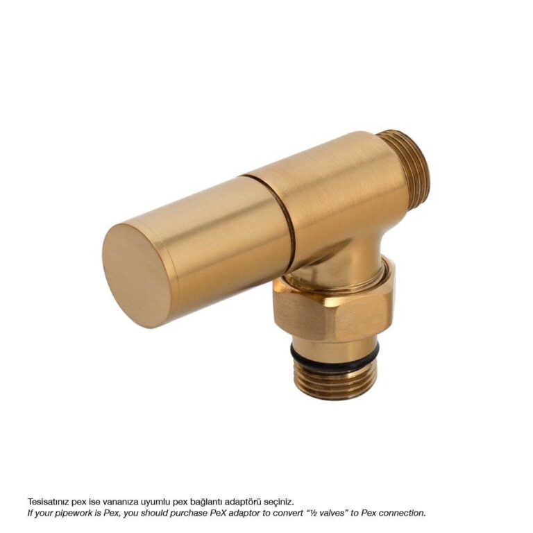 Onix Hoek Ventiel ½ PPRC Compatibele Geborsteld Brass Kleur
