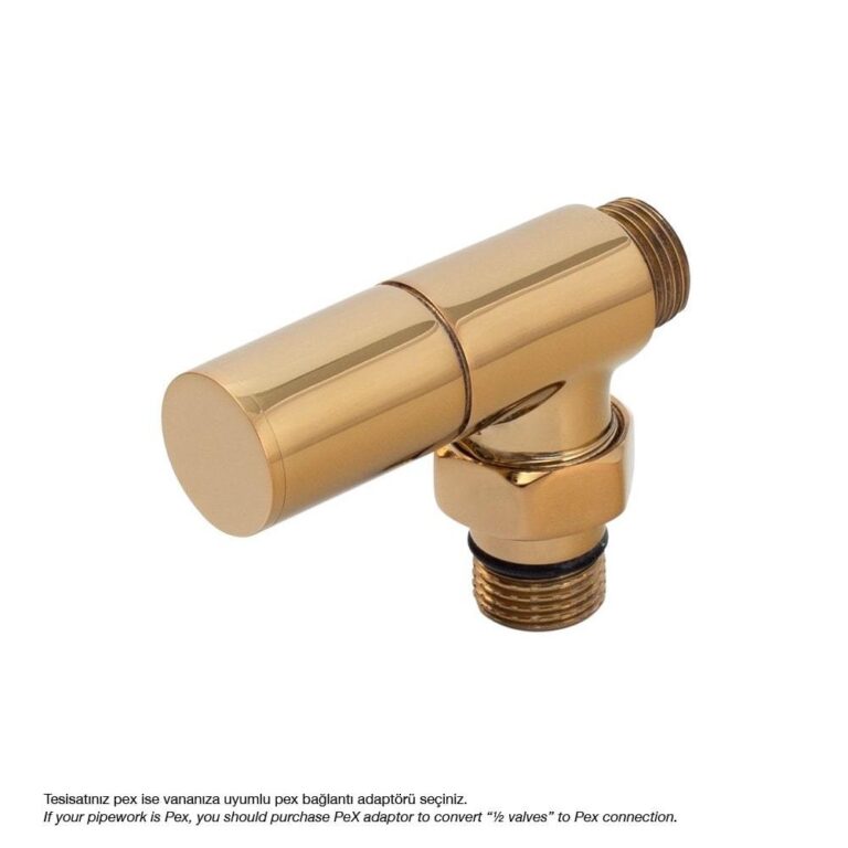 Onix Hoek Ventiel ½ PPRC Compatibel Glanzend Brass Gold Kleur