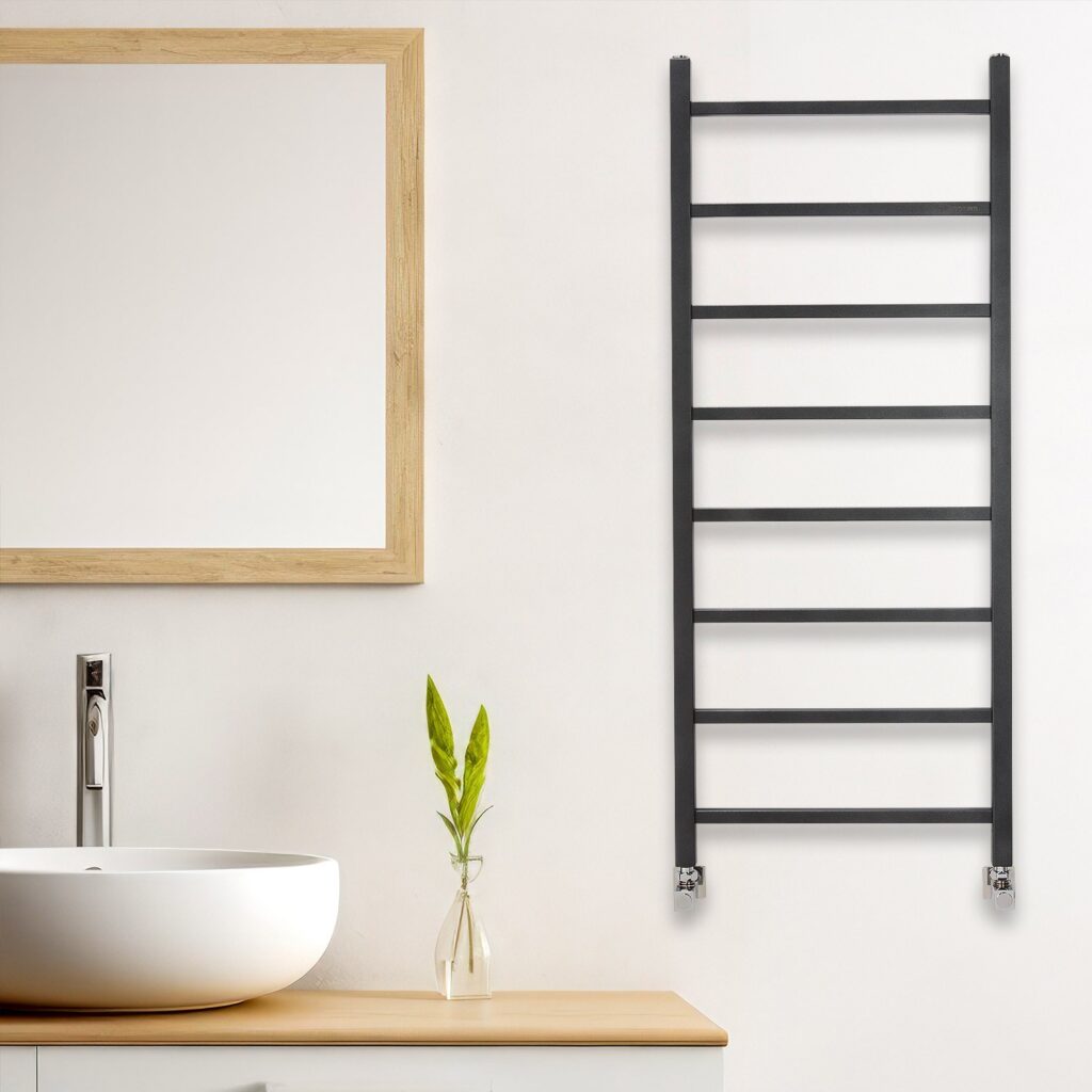 RVS Designradiator Night Black Diva