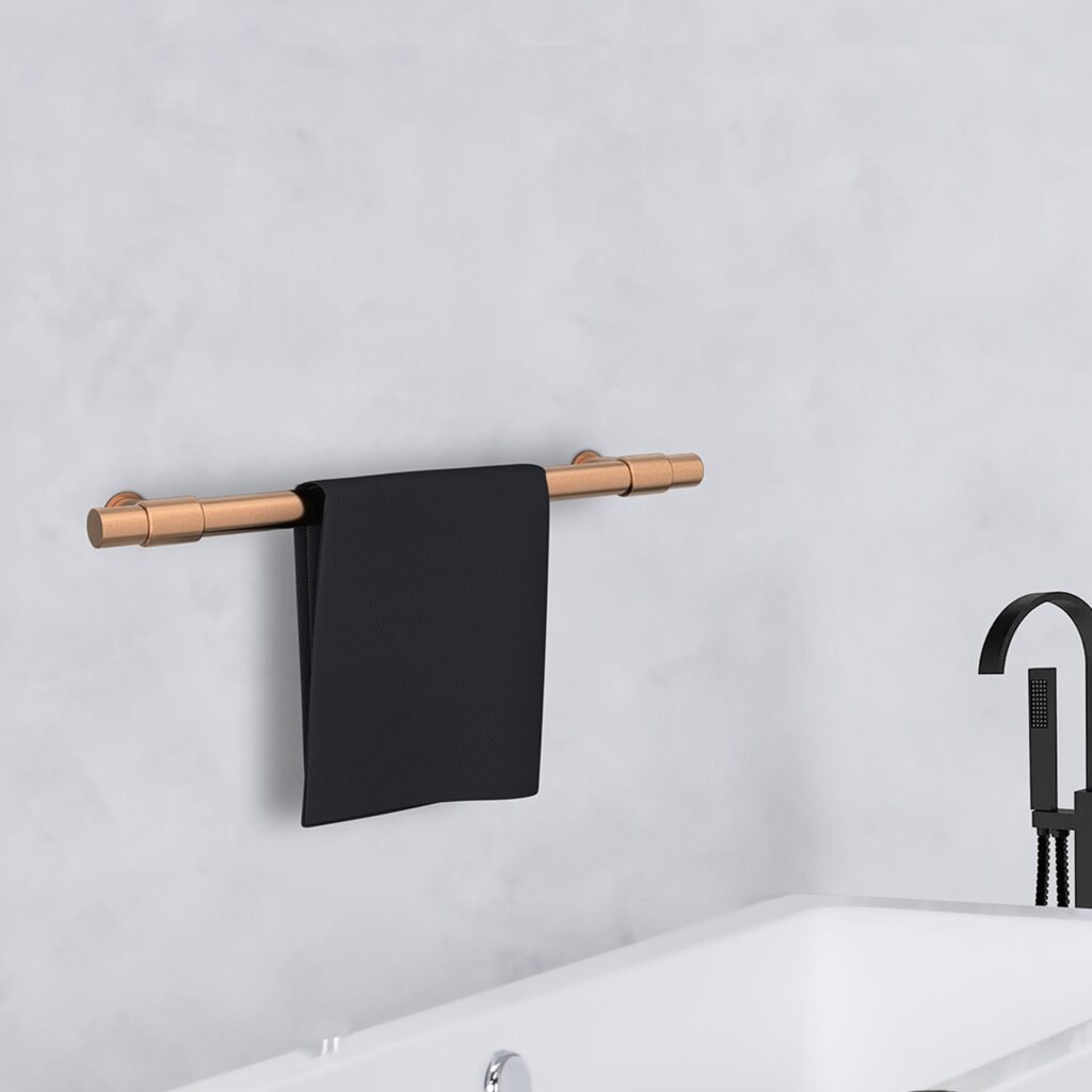 Telos Modulaire Elektrisch Handdoekenrek Brons