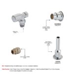 Tempo Hoek Chroom Ventiel Pakket