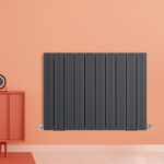 60x79,5 cm Amber Night Black Aluminium Radiator