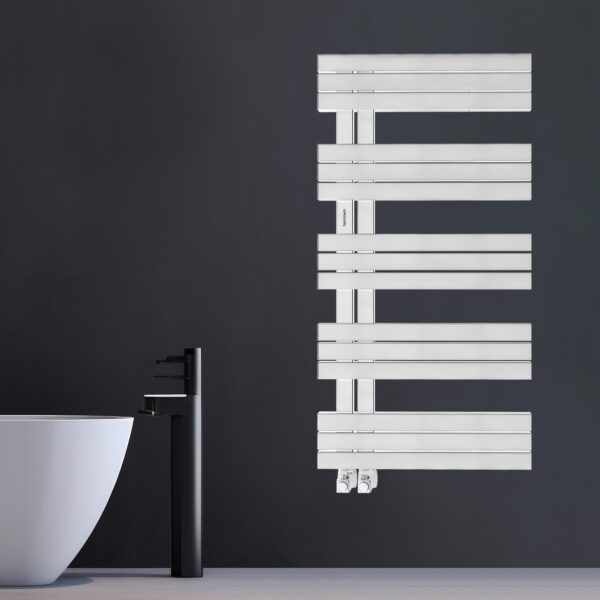 98x50 cm Neo RVS Glanz Designradiator