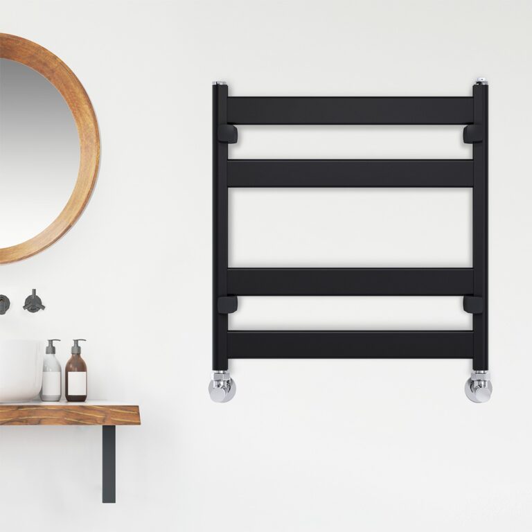 Aluminium Designradiator Lavin Mat Zijde Zwart