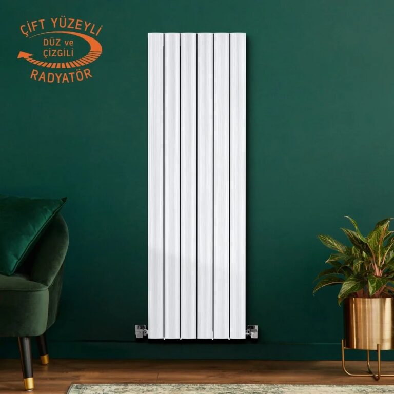 Amber Verticale Witte Aluminium Radiator