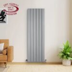 Amber Verticale Zilvergrijze Aluminium Radiator