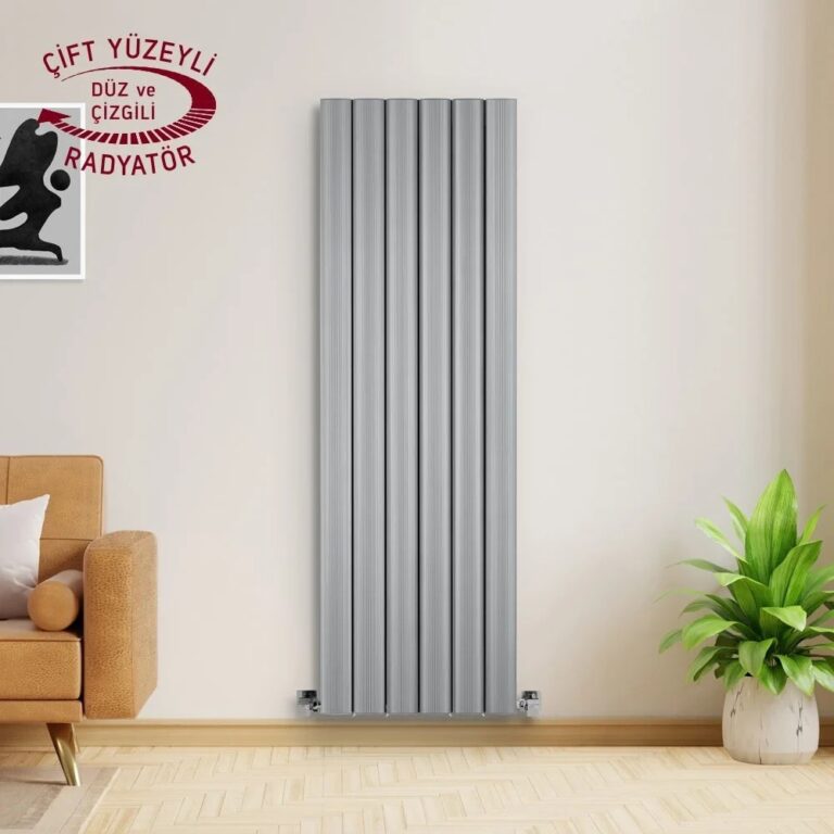 Amber Verticale Zilvergrijze Aluminium Radiator