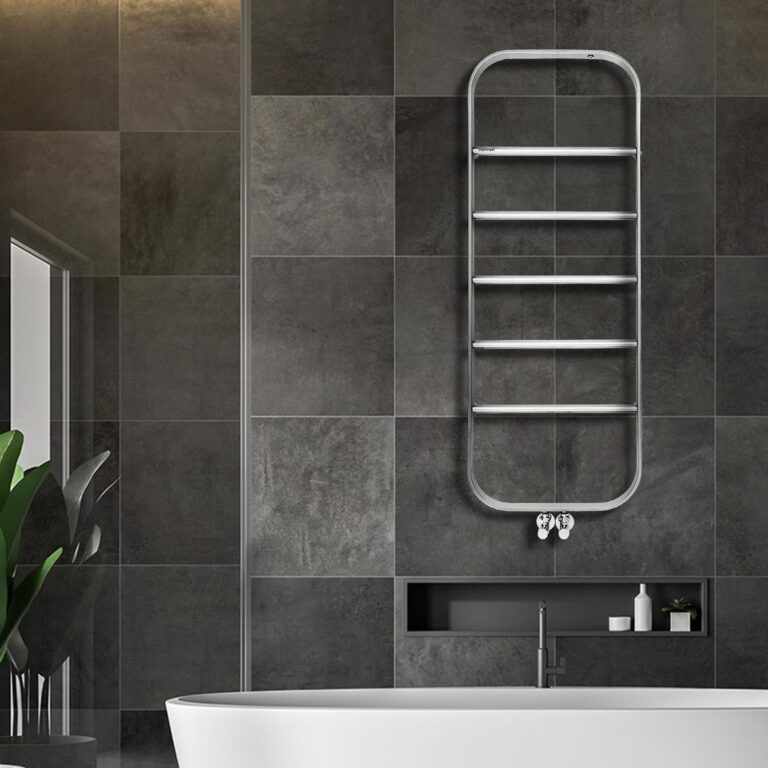 120x45 cm Spin RVS Designradiator Mat Geborsteld Inox