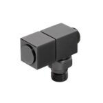 Azur Hoek Ventiel ½ PPRC Compatibele Geborsteld Zwart Chroom Kleur