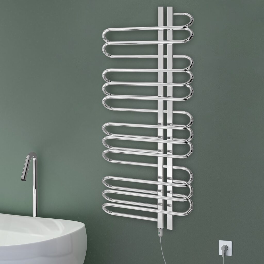 120x50 cm 500W RVS Elektrische Designradiator Bloom Rechter Collector