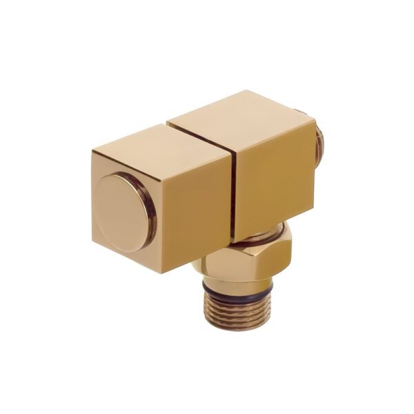 Azur Hoek Ventiel ½ PPRC Compatibel Glanzend Brass Gold Kleur