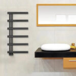 120 x 50 cm Larissa RVS Nacht Zwarte Handdoekradiator