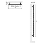 120 x 50 cm Troya RVS Mat Inox Borstel Oppervlak Handdoekradiator - Afbeelding 4