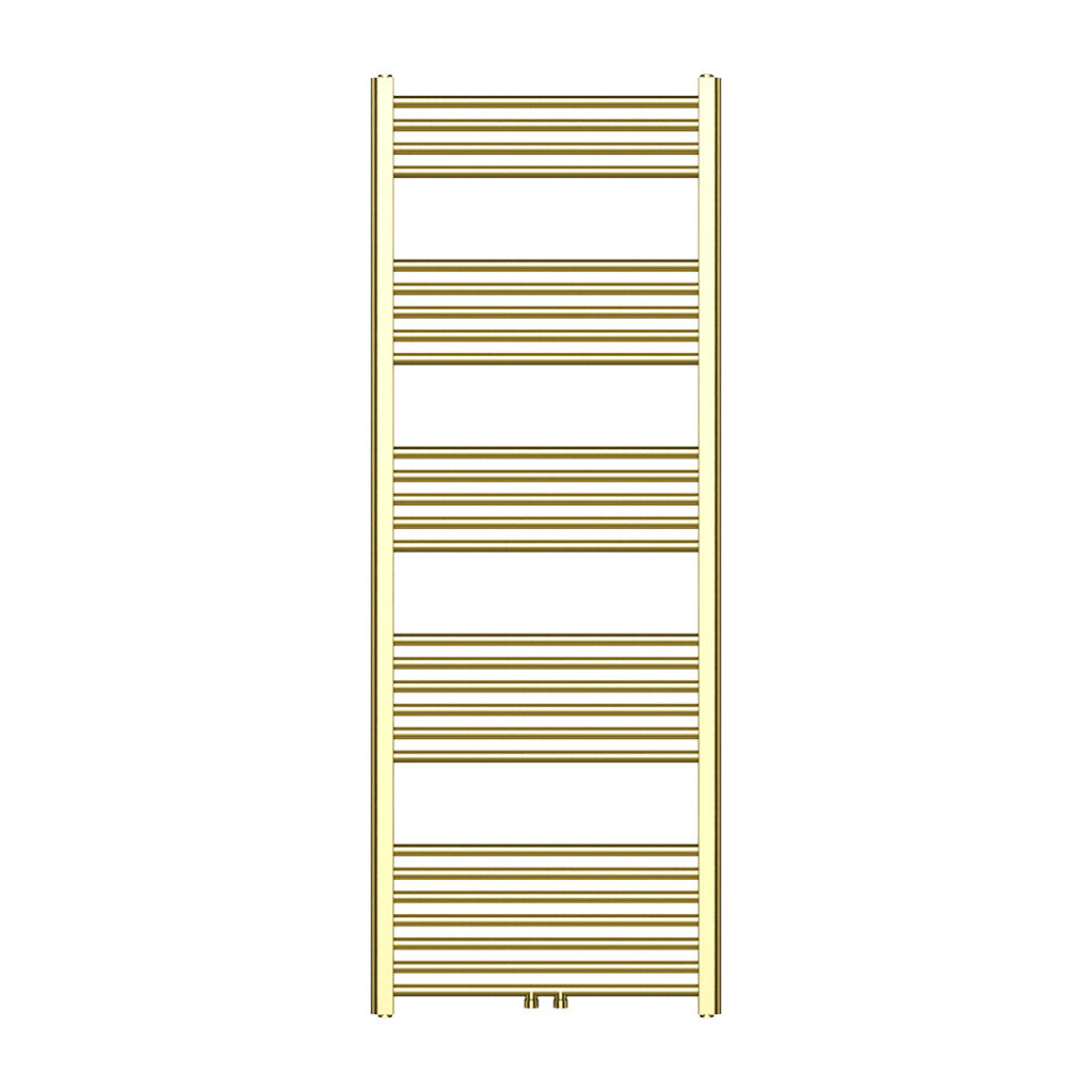 160x60 cm - 557 Watt Handdoekradiator Midden Aansluiting Geborsteld Goud