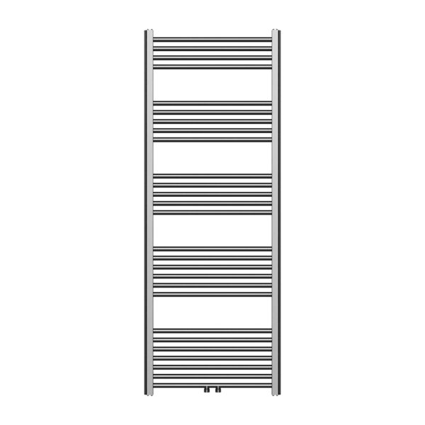160x60 cm - 557 Watt Handdoekradiator Midden Aansluiting Geborsteld Gunmetal