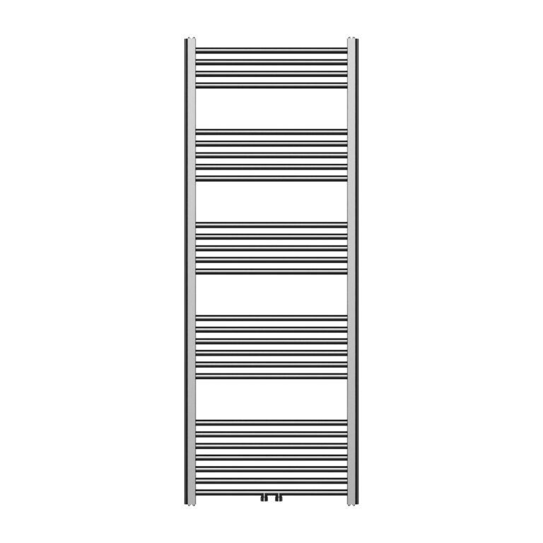 160x60 cm - 557 Watt Handdoekradiator Midden Aansluiting Geborsteld Gunmetal