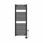 Elara elektrische radiator Smart WiFi 118,5 x 45 cm mat zwart