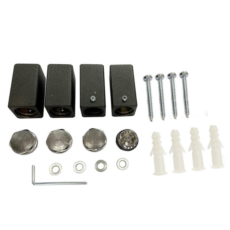 Bevestigingset antraciet tbv sierradiator Tower