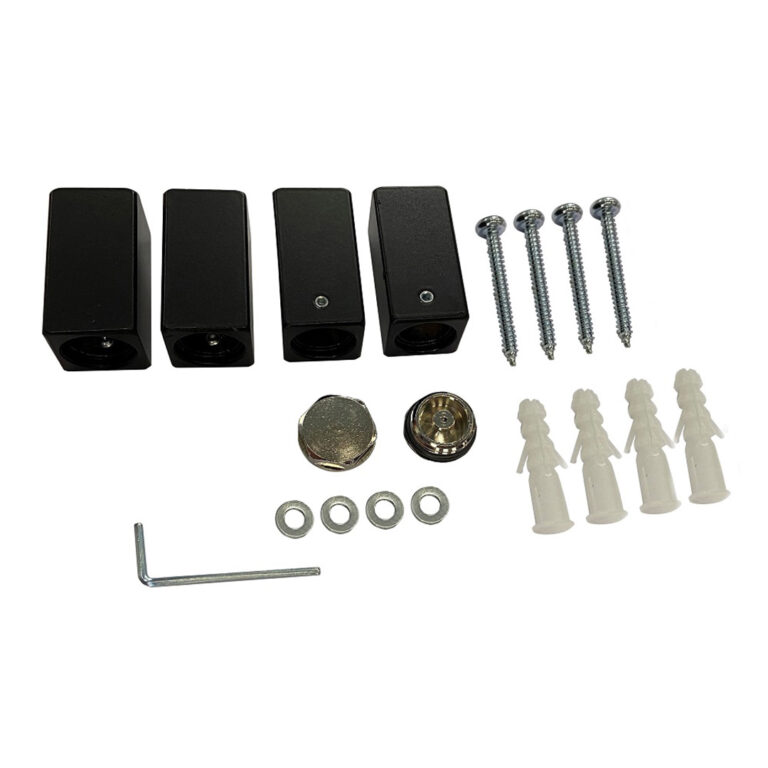 Bevestigingset mat zwart tbv sierradiator Tower