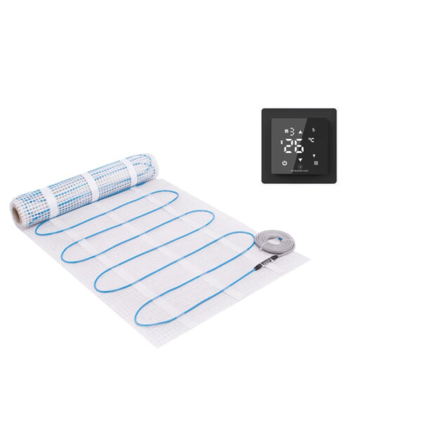 Dynamic Way elektrische vlv mat wifi therm zwart 150W 1m2