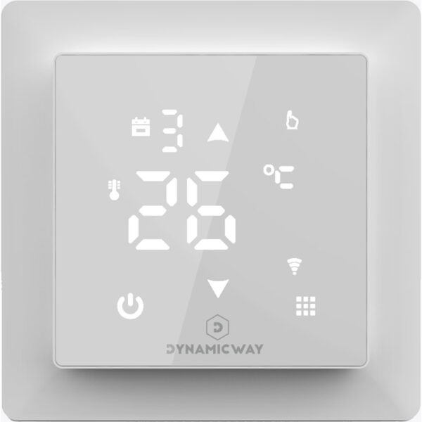 Dynamic Way wifi klokthermostaat vloerverwarming + cv wit