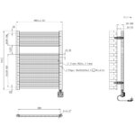 Elara elektrische radiator Smart WiFi 76,6 x 60 cm gunmetal - Afbeelding 3