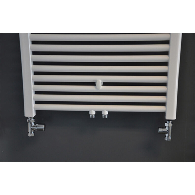 Luxe radiator aansluitset recht chroom