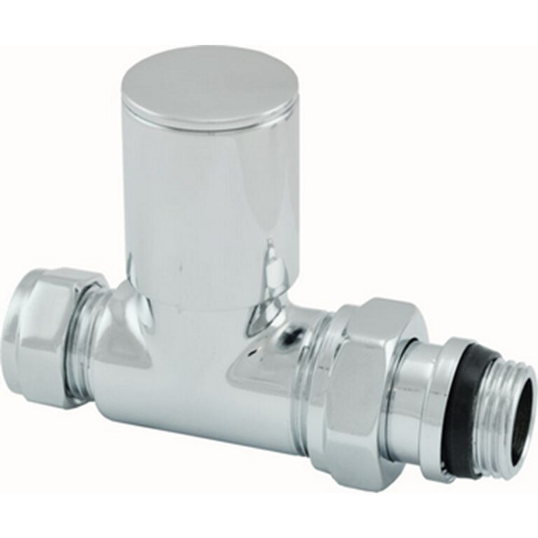 Luxe radiatorventiel 1/2''x15 (M22) knel recht chroom