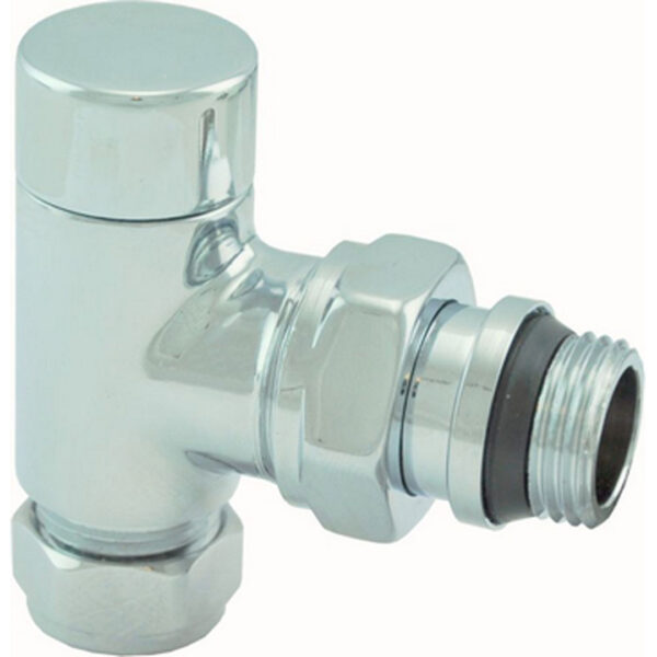 Luxe regeltee 1/2''x15 (M22) knel haaks chroom