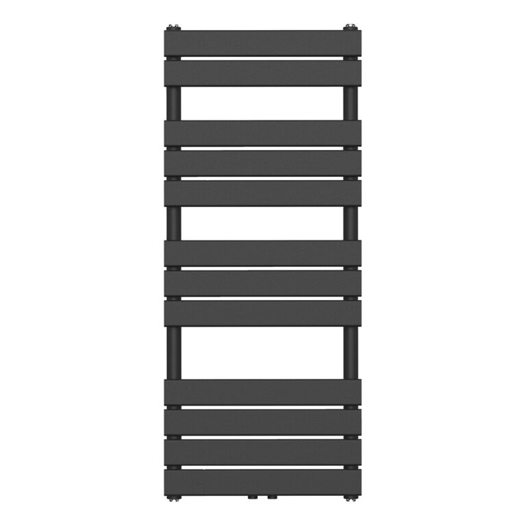 120x50 cm - 593 Watt Handdoekradiator Links Aansluiting - Zwart