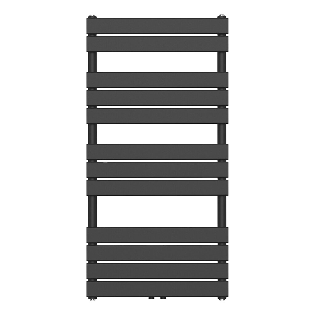 120x60 cm - 681 Watt Handdoekradiator Links Aansluiting - Zwart