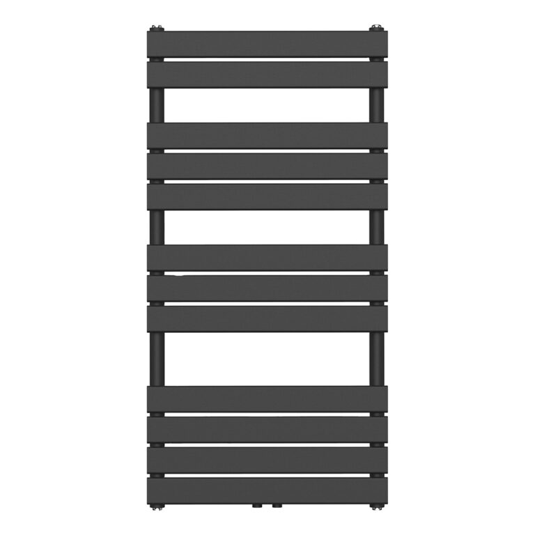 120x60 cm - 681 Watt Handdoekradiator Links Aansluiting - Zwart