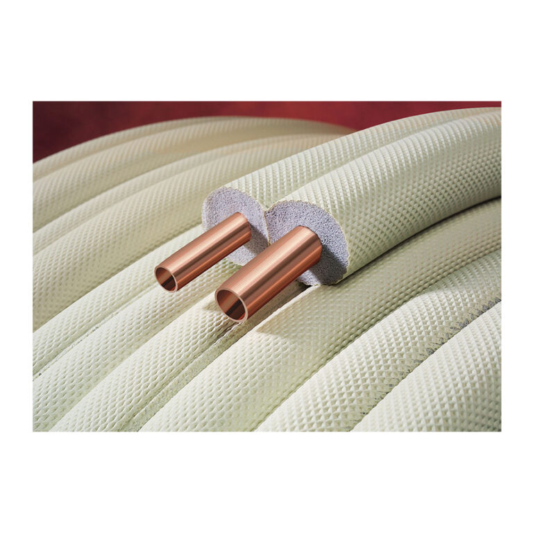 Airco Koperen Buis Dubbel Met Isolatie-Zonder Koppelingen 1/4 - 1/2 20m