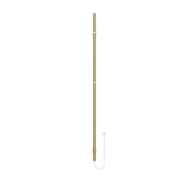 Rod Staafhanddoekdroger - Elektrisch - Enkel - 60W - 150x6 cm - Geborsteld Goud