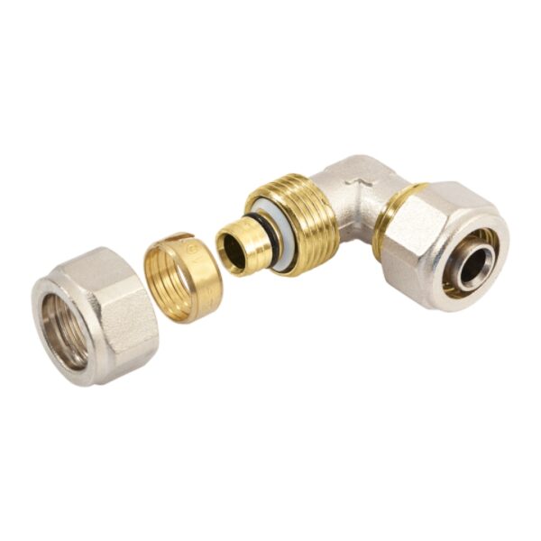 Bonfix kniekoppeling - 2 x alu-knel